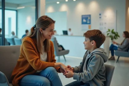 Femme d'âge moyen dans une clinique médicale moderne