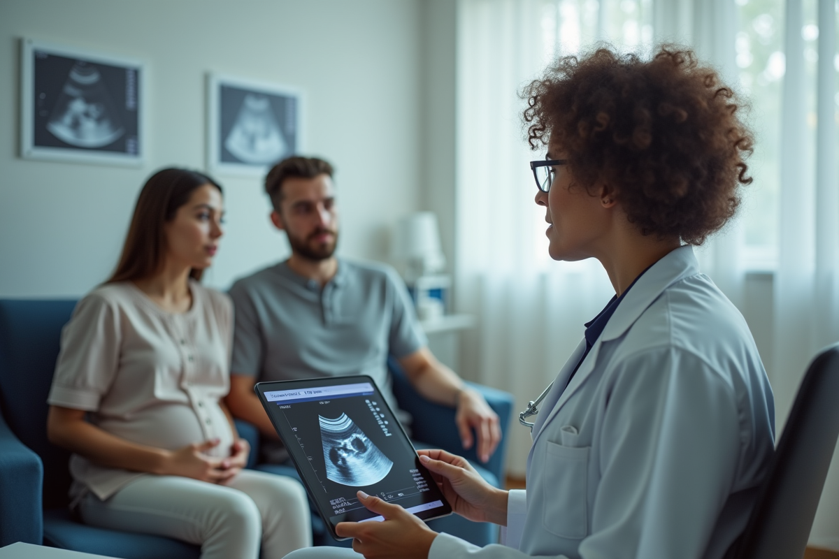 Medecin expliquant les resultats d